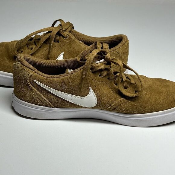 Nike Sb Check Solar Suede Trainers 843895-212 Golden Beige/white size 7 - Picture 2 of 7